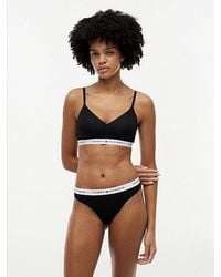 Tommy Hilfiger - Repeat Logo Underband Push-Up Bralette - Lyst