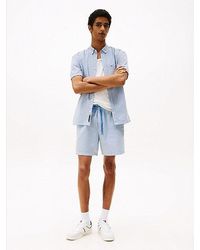 Tommy Hilfiger - Gestreifte Loose Fit Seersucker-Shorts - Lyst