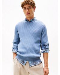 Tommy Hilfiger - Jersey De Punto Inglés Con Cuello Redondo - Lyst