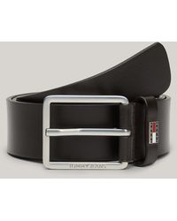 Tommy Hilfiger - Logo Smooth Leather Belt - Lyst