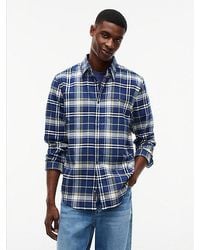 Tommy Hilfiger - Flannel Check Long-Sleeve Shirt - Lyst