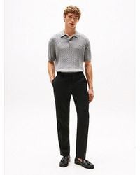 Tommy Hilfiger - Pantalon Van Puur Wollen Twill Met Persvouwen - Lyst