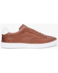 Tommy Hilfiger - Luxe Metallic Logo Leather Trainers - Lyst