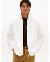 Tommy Hilfiger - Teddy Fleece Zip-thru Jacket - Lyst