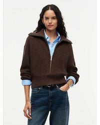 Tommy Hilfiger - Cardigan Stitch Zip Thru Jumper - Lyst