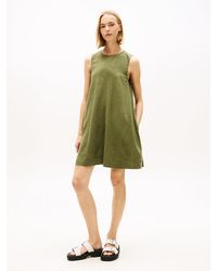 Tommy Hilfiger - Slim Linen Blend Mini A-line Dress - Lyst