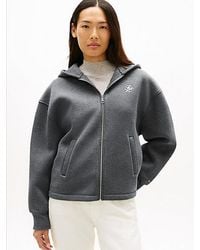 Tommy Hilfiger - Logo Embroidery Zip-thru Hoody - Lyst