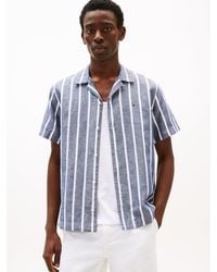 Tommy Hilfiger - Chemise À Rayures Et Manches Courtes - Lyst