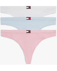 Tommy Hilfiger - 3-Pack Heritage Logo Thongs - Lyst