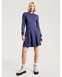 Tommy Hilfiger - Essential Kleid mit Fit-and-Flare-Passform - Lyst