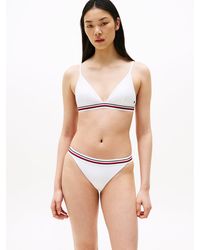Tommy Hilfiger - Global Stripe Triangle Bikini Top - Lyst