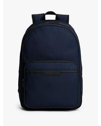 Tommy Hilfiger - Rucksack Mit Gleichfarbigem Logo Aus Metall - Lyst