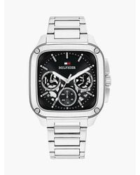 Tommy Hilfiger - Edelstahl-Armbanduhr Mit Eckigem Zifferblatt - Lyst