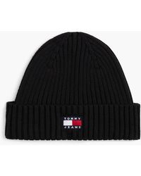 Tommy Hilfiger - Heritage Logo Rib-Knit Beanie - Lyst