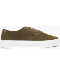 Tommy Hilfiger - Suede Hilfiger Monotype Cupsole Trainers - Lyst