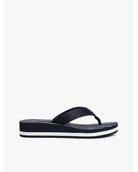 Tommy Hilfiger - Chanclas De Cuña Con Monograma Th - Lyst