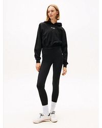Tommy Hilfiger - Lange Legging Met Metallic Logo - Lyst