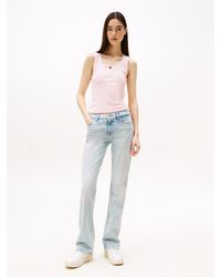 Tommy Hilfiger - Maddie Faded Mid Rise Bootcut Jeans - Lyst