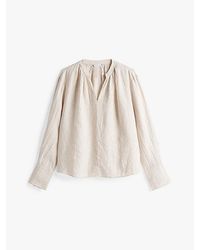 Tommy Hilfiger - Blusa De Lino Con Corte Amplio Adaptative - Lyst