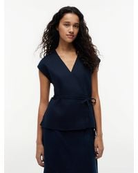 Tommy Hilfiger - Linen Blend Tie Wrap Waistcoat - Lyst