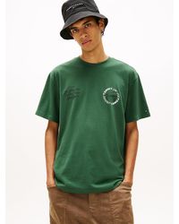 Tommy Hilfiger - Circular Back Logo Relaxed T-Shirt - Lyst