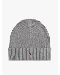 Tommy Hilfiger - Hilfiger Flag Beanie Mit Kaschmir - Lyst