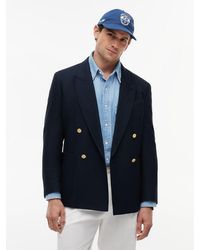 Tommy Hilfiger - Regular Fit Wool Blend Double Breasted Blazer - Lyst