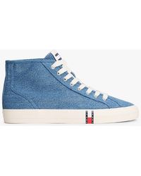 Tommy Hilfiger - Archive Flag Stripe Mid-Top Trainers - Lyst