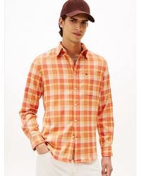 Tommy Hilfiger - Regular Fit Geruit Overhemd Van Twill - Lyst