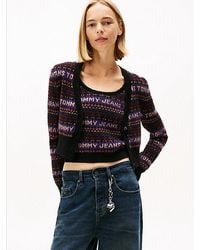Tommy Hilfiger - Fair Isle Logo Slim Cardigan - Lyst