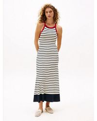 Tommy Hilfiger - Vestido Largo The Sofia Capsule Con Rayas - Lyst