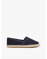 Tommy Hilfiger - Espadrille Aus Canvas Mit Flag-Stickerei - Lyst