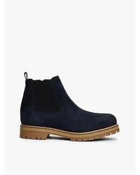 Tommy Hilfiger - Leren Chelsea Boots Met Profielzool - Lyst