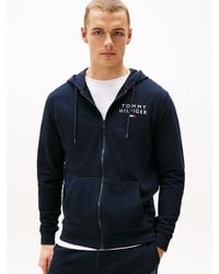Tommy Hilfiger - Felpa Lounge Th Original Con Cappuccio E Logo - Lyst