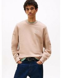 Tommy Hilfiger - Sweatshirt Met Ronde Hals En Tommy-Badge - Lyst