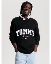 Tommy Hilfiger - Varsity Logo Relaxed Fit Jumper - Lyst