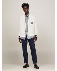 Tommy Hilfiger - Crest Letterman Relaxed Cardigan - Lyst