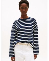 Tommy Hilfiger - Camiseta De Manga Larga Con Corte Amplio - Lyst