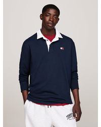 Tommy Hilfiger - Badge Oversized Rugby Shirt - Lyst