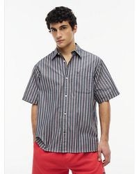 Tommy Hilfiger - Relaxed Fit Stripe Short Sleeve Shirt - Lyst