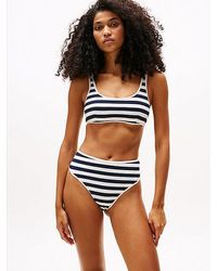 Tommy Hilfiger - Geribd High Rise Bikinibroekje - Lyst
