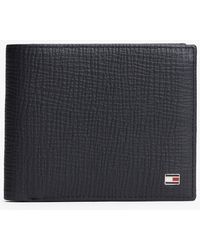 Tommy Hilfiger - Hilfiger Flag Leather Card And Coin Bifold Wallet - Lyst