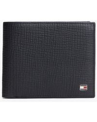Tommy Hilfiger - Hilfiger Flag Leather Card And Coin Bifold Wallet - Lyst