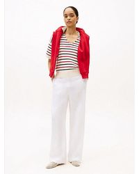 Tommy Hilfiger - Tailored Straight Leg Fit Hose Aus Leinenmix - Lyst