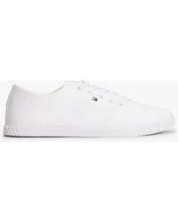Tommy Hilfiger - Canvas Flag Embroidery Trainers - Lyst
