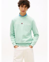 Tommy Hilfiger - Logo Fleece Crew Neck Sweatshirt - Lyst