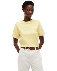 Tommy Hilfiger - Interlock Knit Boxy Crew Neck T-Shirt - Lyst