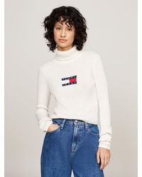 Tommy Hilfiger - Roll Neck Slim Jumper With Wool - Lyst