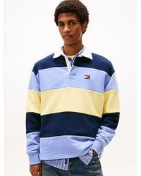 Tommy Hilfiger - Tommy Badge Gestreiftes Relaxed Fit Rugby-Shirt - Lyst