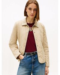 Tommy Hilfiger - Getailleerd Gewatteerd Jack Met Th-Embleem - Lyst
